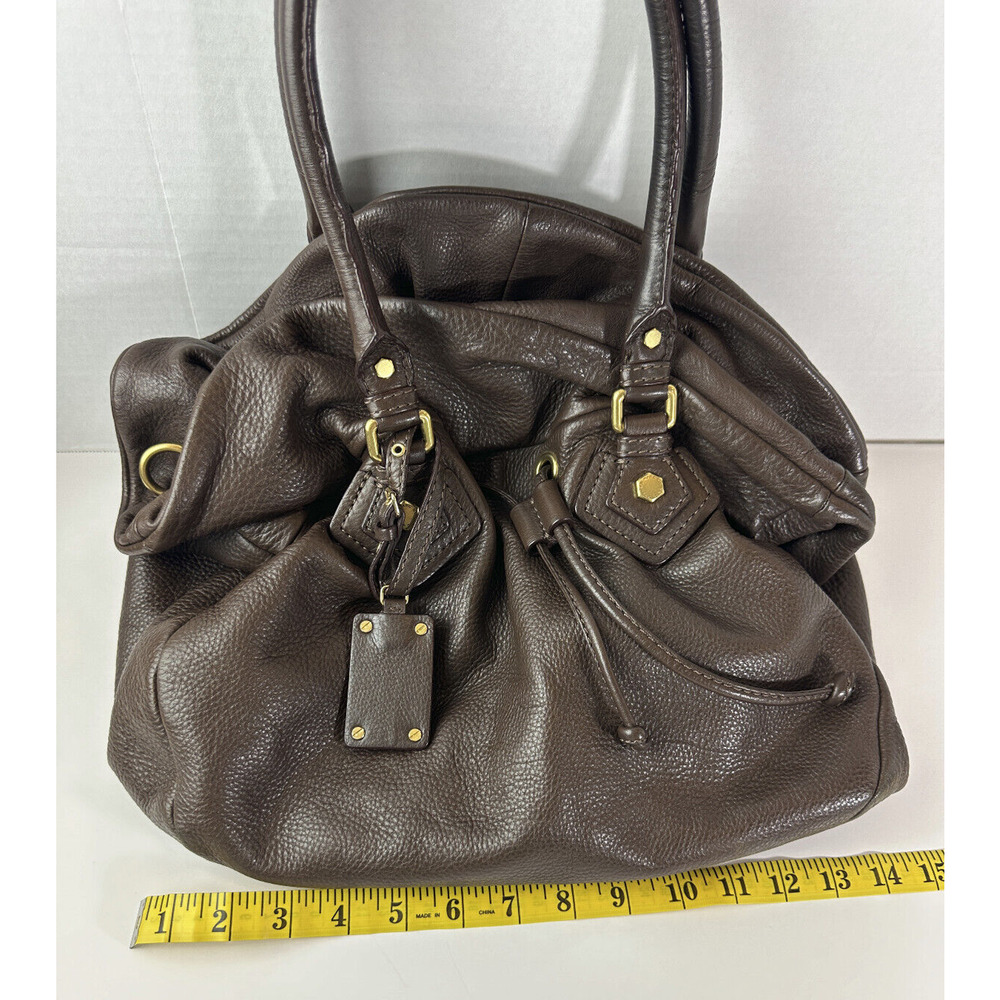 Marc by Marc Jacobs Classic Q Pebbled Leather Drawstring Satchel Bucket Bag - Picture 14 of 16
